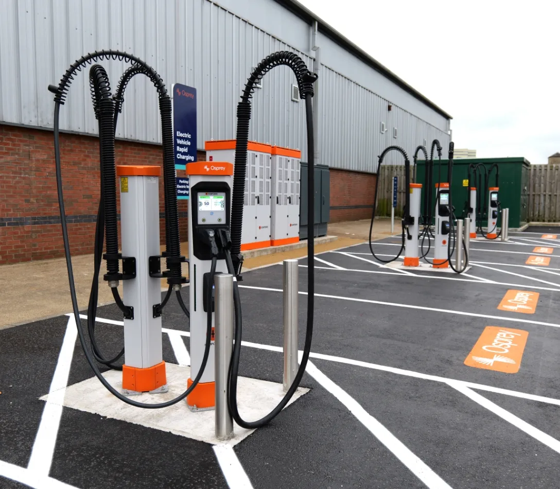 EV charing on carpark