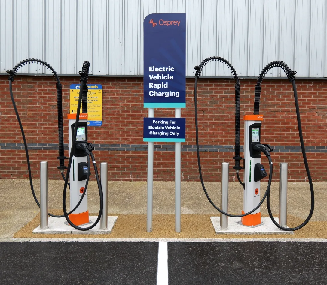 EV charing on carpark